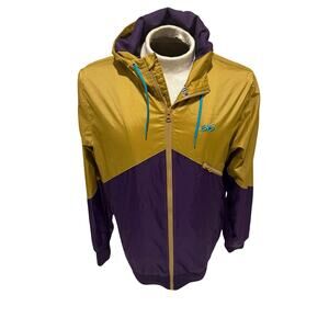 Vintage Nike 6.0 Windbreaker Jacket L Purple Yellow Retro Y2K Skate BMX Surf